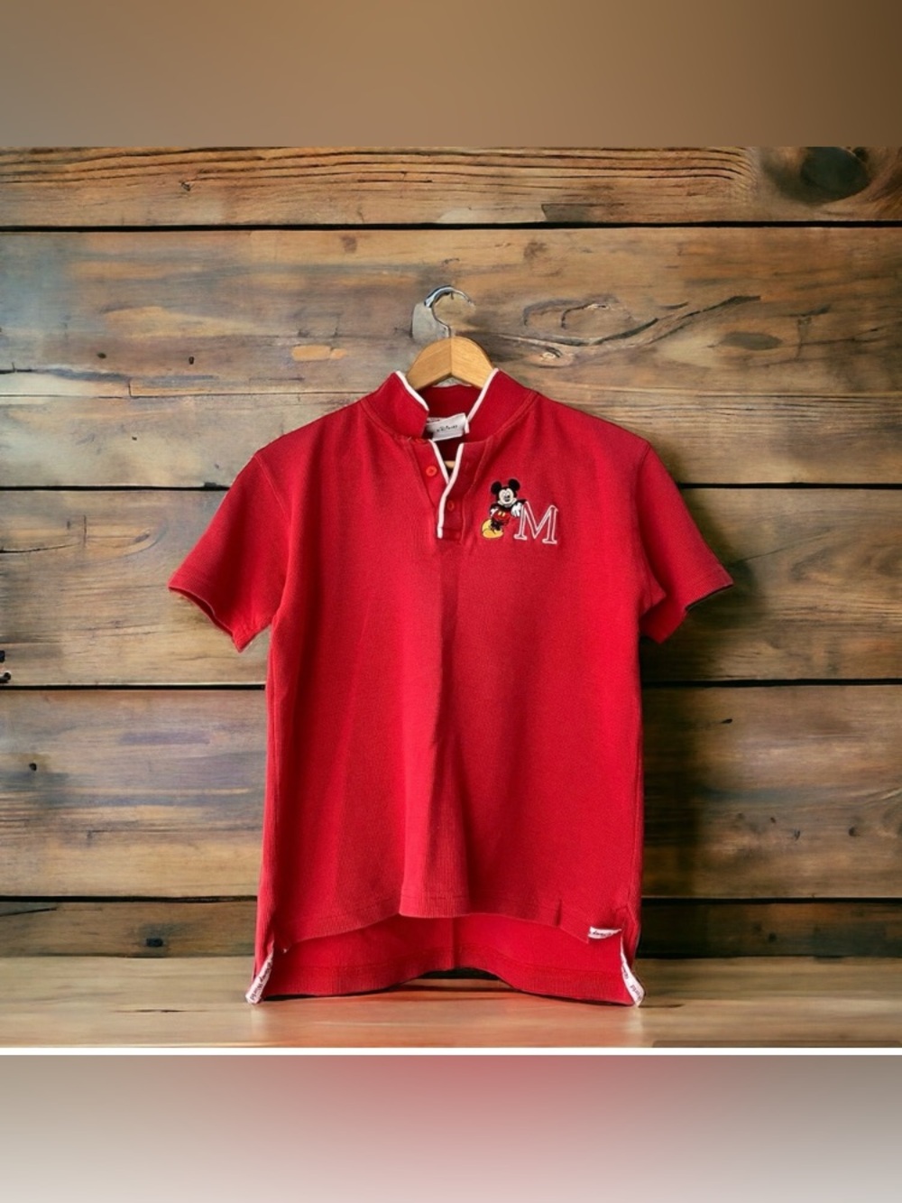 Vintage Walt Disney World Kids Mickey Mouse Polo Shirt XL Collar Boys Girls
